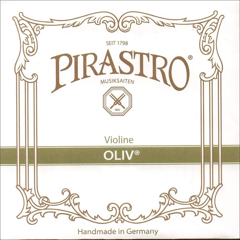 Pirastro Oliv 4/4 Violin E String - Medium Gauge - Gold-plated Steel - Loop End